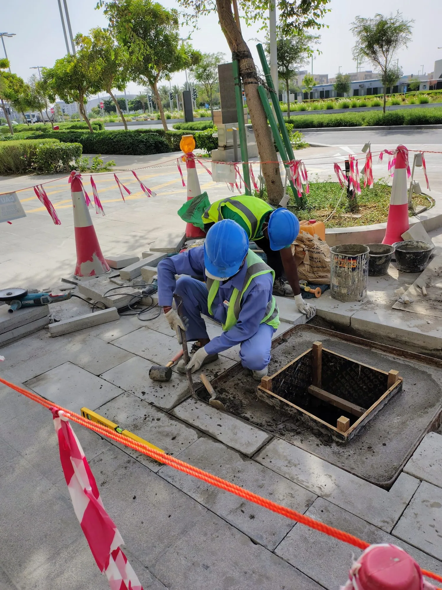 Civil works (tile works)
