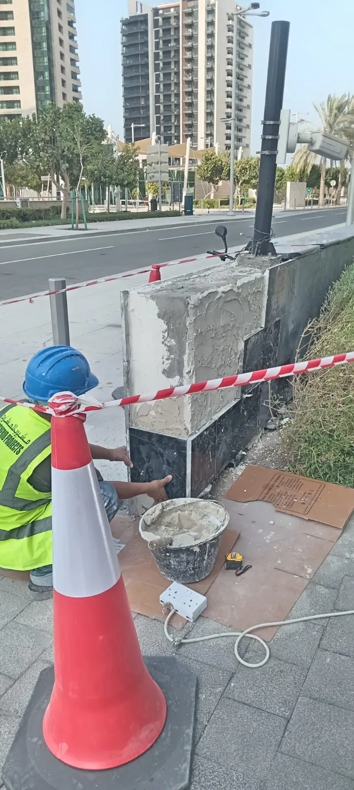 Civil works (tile works)