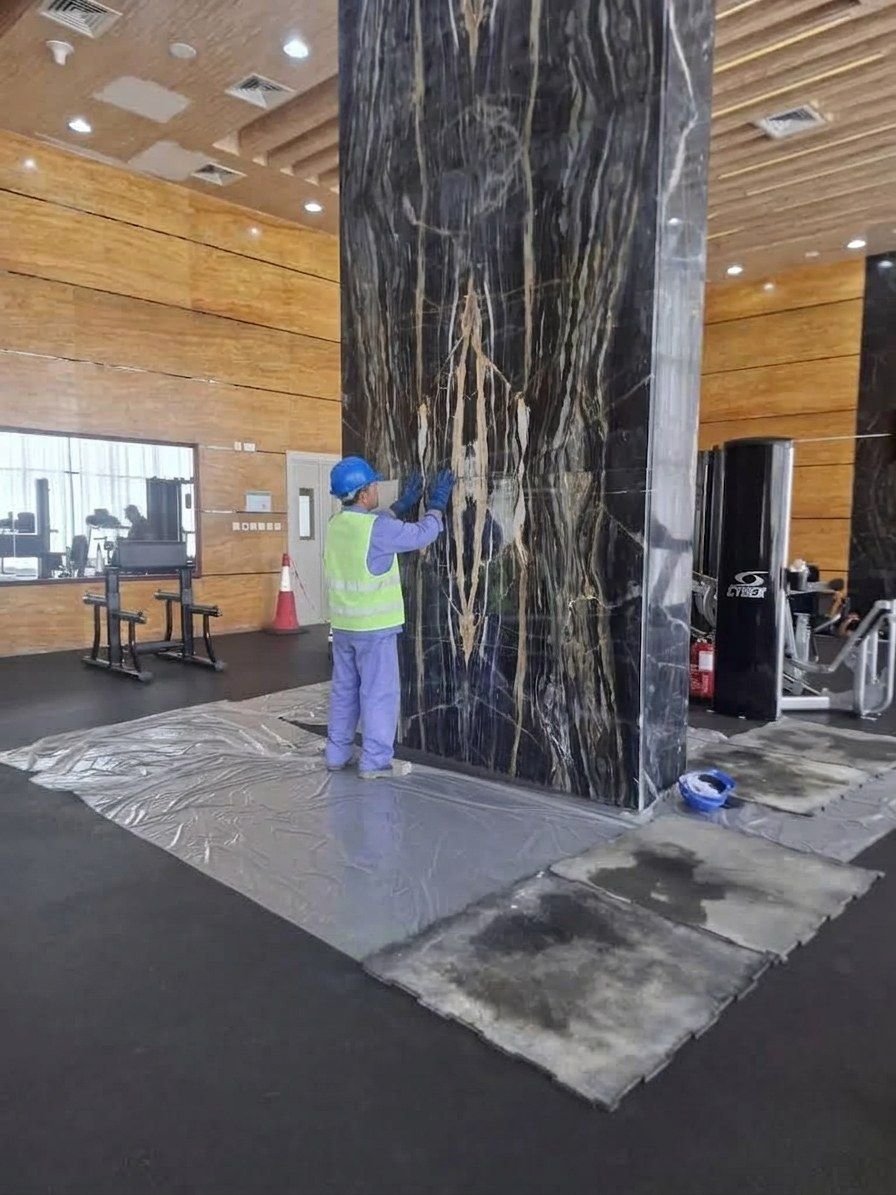Marble and granite polishing